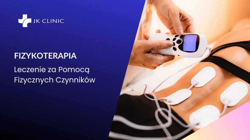 Pacjent podczas bezinwazyjnego zabiegu fizykoterapii w JK Clinic Warszawa Wawer – nowoczesna terapia wspierająca regenerację i leczenie bólu.